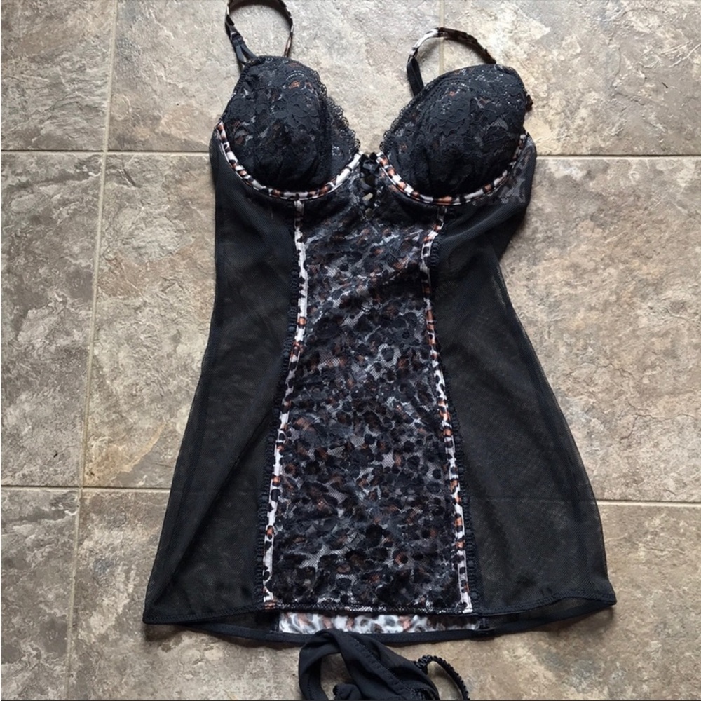 Victoria’s Secret Lingerie 34B Cheetah Babydoll